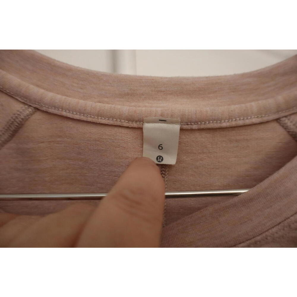 Lululemon Tuck & Gather Pullover in Heathered Mod Faint Coral size 6 - Picture 3 of 5